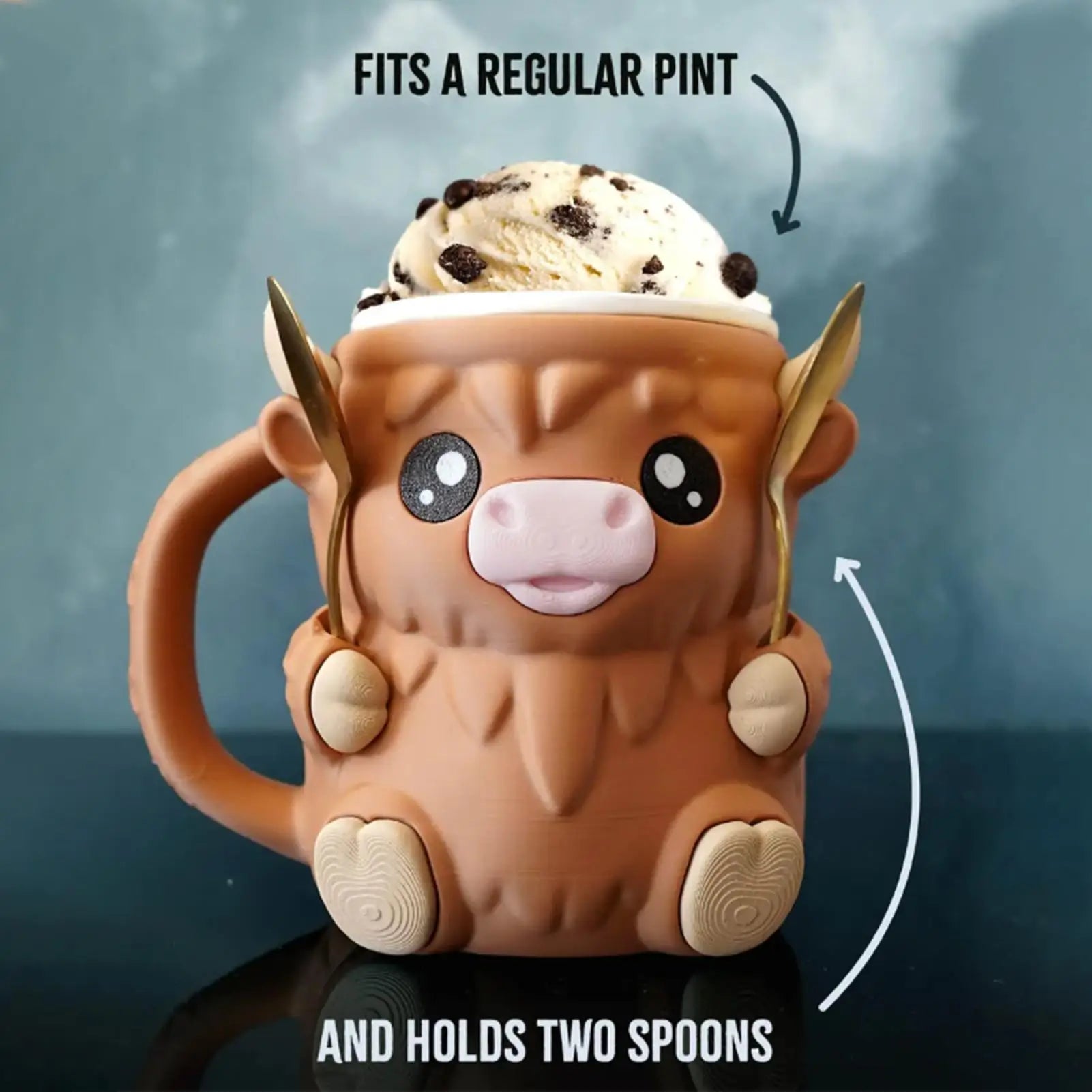 MooScoop™ Holder: Keeps Pints Cold, Hands Cozy 🐮🍦