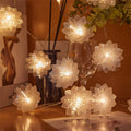 LED Fiber Optic Fairy Lights - Christmas Garland with Flowers 2M/3M