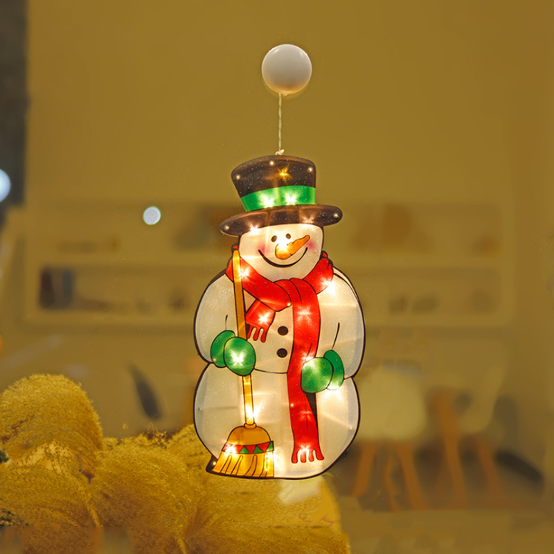 Christmas Window Hanging Lights - LED Suction Cup Star Lights for Holiday Window Decor