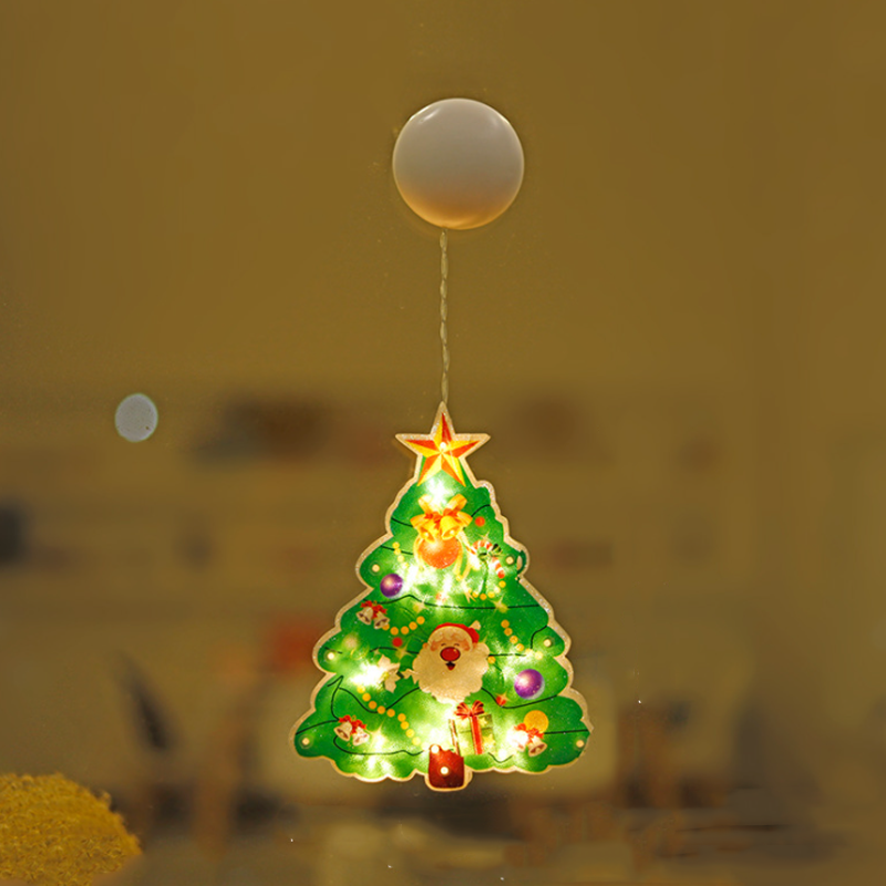 Christmas Window Hanging Lights - LED Suction Cup Star Lights for Holiday Window Decor