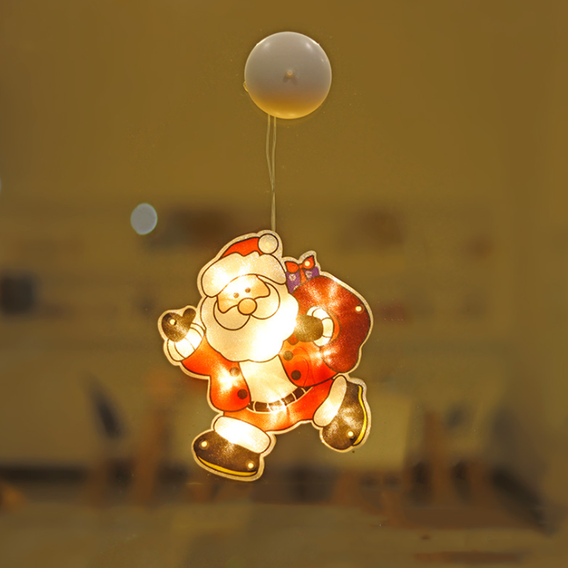Christmas Window Hanging Lights - LED Suction Cup Star Lights for Holiday Window Decor