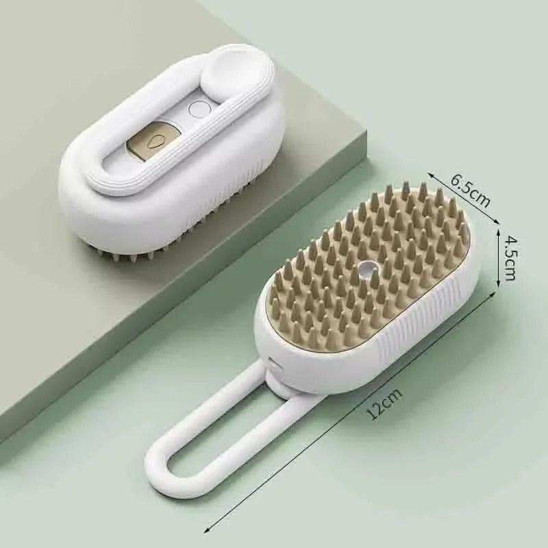 3-in-1 Electric Pet Brush - USB Rechargeable with Steam & Massage for Dogs & Cats
